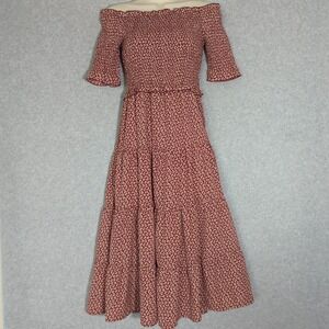 Sadie Sage Anthropologie Dress XS Tiered Dainty Floral Prairie Cottage Babydoll‎